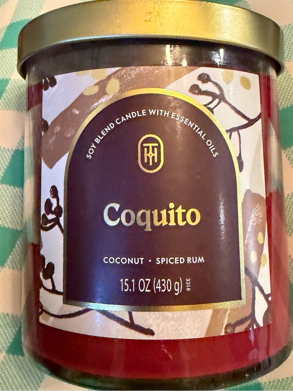 THRESHOLD NWT 2-Wick Lidded
Glass Coquito Jar Candle, Coconut - Spiced Rum -15.1 - Picture 5 of 5
